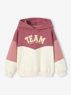 Niña-Ropa deportiva-Sudadera con capucha con efecto colorblock para niña