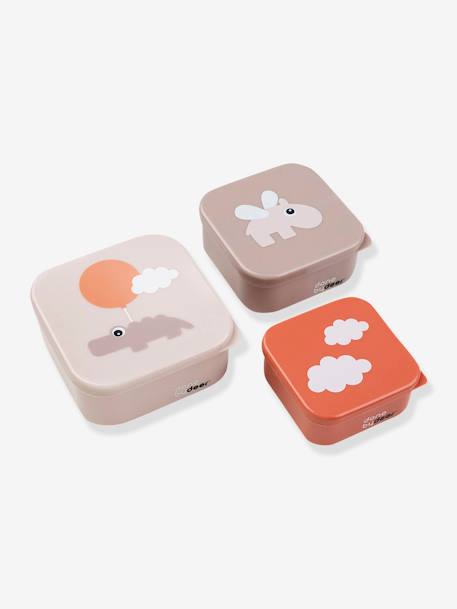 Pack de 3 cajas DONE BY DEER Deer Friends azul+beige arena+nude+verde 