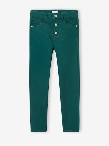 Pantalón «Mom fit» de MorphologiK Estrecho para niña crudo+melocotón+rosa maquillaje+tinta+verde pino 