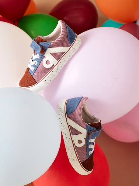 Zapatillas deportivas con cierre autoadherente para niña - Colección de  maternidad blanco - Vertbaudet