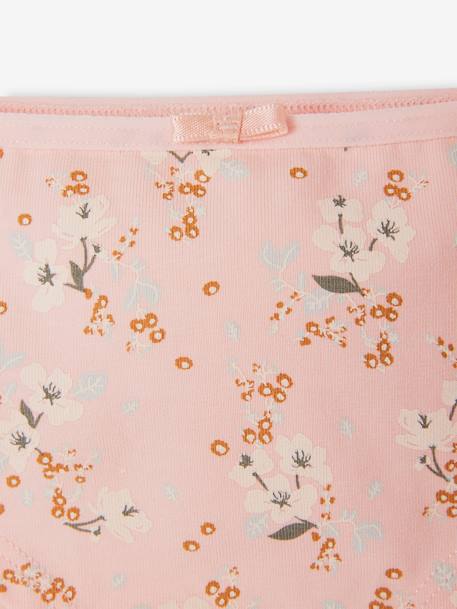 Pack de 5 shorties «flowers» para niña rosa maquillaje 