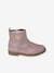 Botas de piel para niña - Colección de maternidad bronce+rosa 