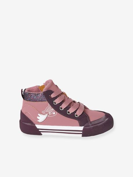 Zapatillas deportivas de caña alta para niña - Colección de maternidad rosa 