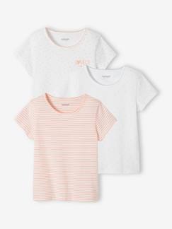 Roupa Interior-Pack de 3 camisetas de manga corta «fantasía» para niña - Basics