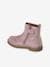 Botas de piel para niña - Colección de maternidad bronce+rosa 