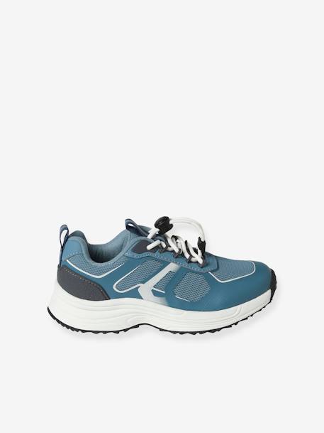 Zapatillas deportivas infantiles, elásticas con suela gruesa azul 