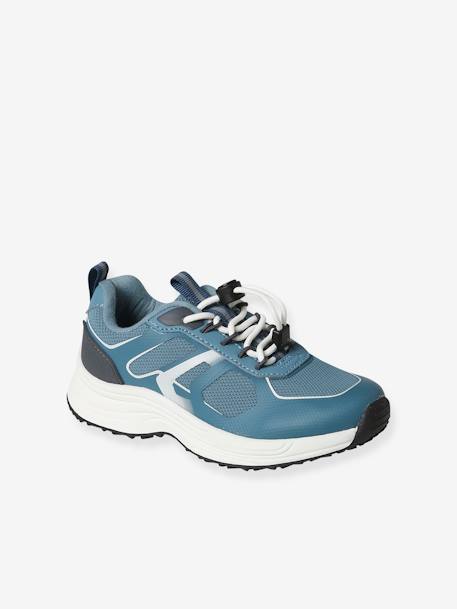 Zapatillas deportivas infantiles, elásticas con suela gruesa azul 