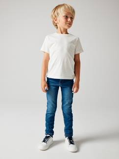 Pantalones y Vaqueros-Vaqueros slim MorphologiK "waterless" para niño, ancho de caderas DELGADO