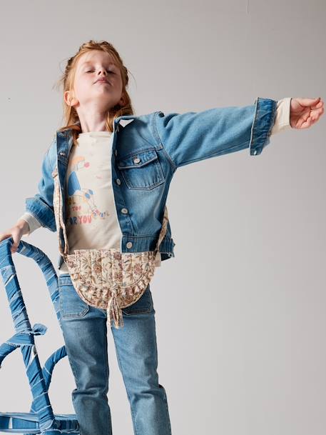 Bolso con estampado de flores para niña beige estampado 