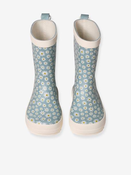 Botas de lluvia infantiles de caucho con estampado - Colección primera infancia azul estampado 