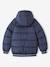 Chaqueta acolchada con forro polar para niño azul marino+verde pino 