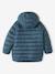 Chaqueta acolchada reversible con sherpa y capucha para niño azul marino+verde pino 