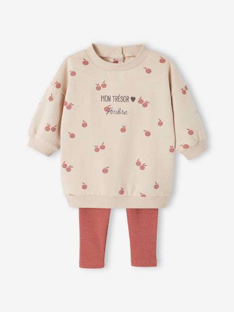 Bebé-Conjunto de vestido + legging para bebé personalizable