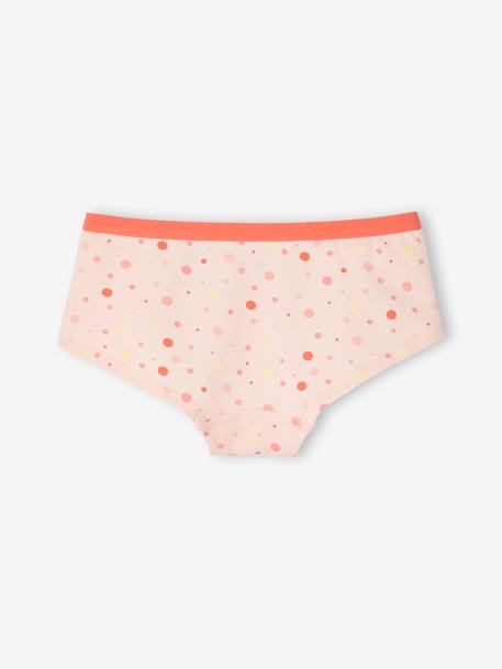 Pack de 5 shorties «pop» para niña albaricoque 