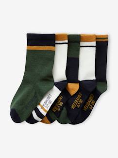 Niño-Ropa interior-Calcetines-Pack de 5 pares de calcetines «colorblock» para niño