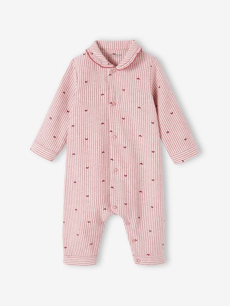 Pijamas y bodies bebé-Bebé-Pijamas-Pelele de algodón con abertura delante, para bebé niña