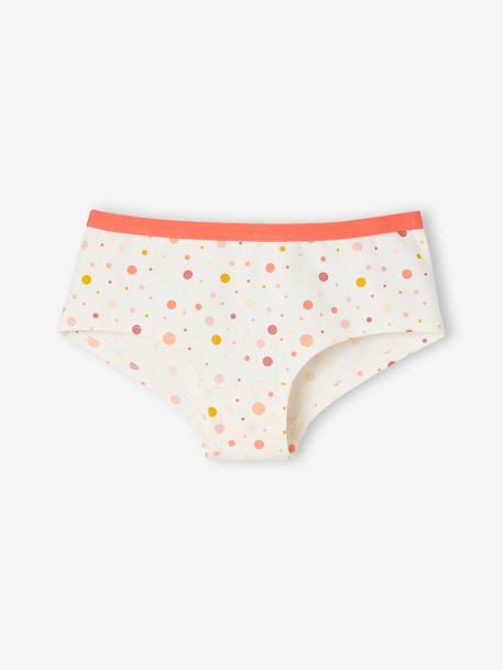 Pack de 5 shorties «pop» para niña albaricoque 