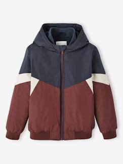 Niño-Abrigos y chaquetas-Cazadora cortaviento colorblock, niño