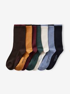 Niño-Ropa interior-Pack de 7 pares de calcetines, para niño