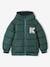 Chaqueta acolchada con forro polar para niño azul marino+verde pino 