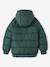 Chaqueta acolchada con forro polar para niño azul marino+verde pino 