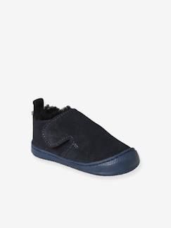 Calzado-Calzado niño (23-38)-Zapatillas y Patucos-Zapatillas patucos de piel blanda con cierre autoadherente y pelo sintético, para bebé