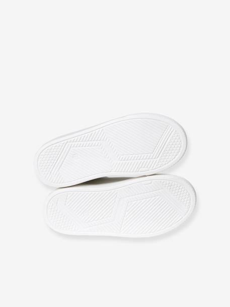 Zapatillas deportivas infantiles de piel blanco 