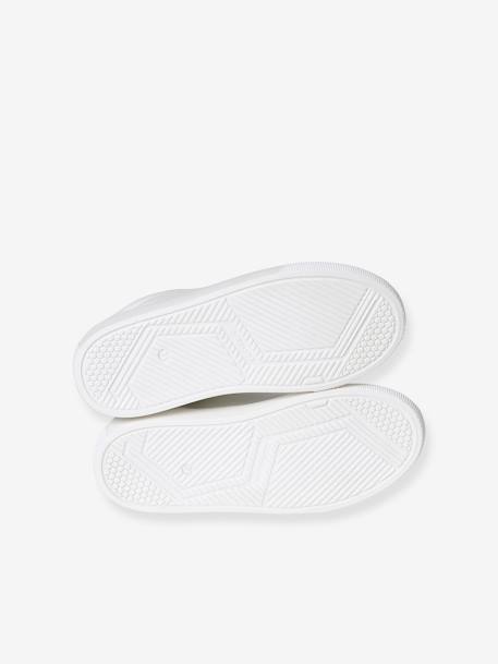 Zapatillas infantiles de piel blanco 