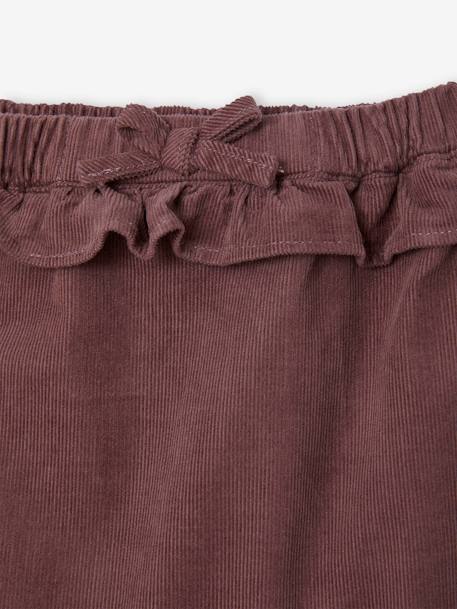 Pantalón de pana para bebé berenjena 