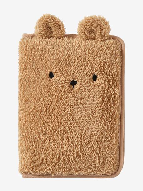 Funda de tarjeta sanitaria de sherpa TEDDY BEAR beige 