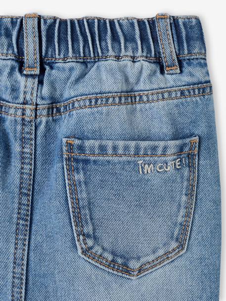 Vaqueros «Mom fit» de MorphologiK para niña - Talla de cadera ESTRECHA azul jeans+doble stone+stone 