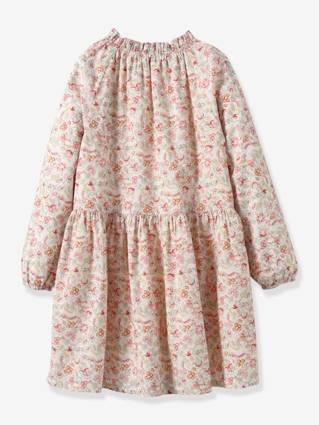 Vestido con estampado Mireille para niña - Cyrillus blanco estampado 