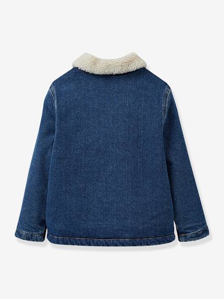 Chaqueta denim con forro de sherpa para niña CYRILLUS stone 