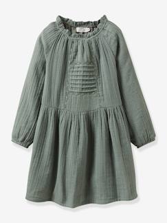 Vestido de gasa de algodón para niña - Cyrillus