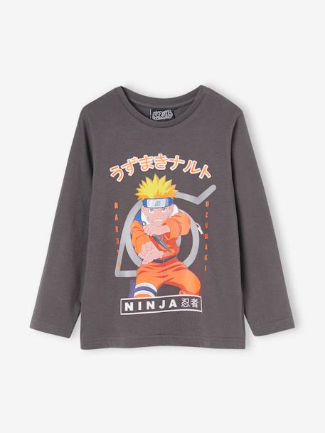 Camiseta de manga larga de Naruto® Uzumaki para niño gris 