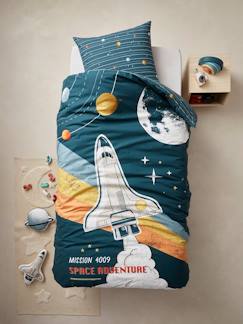 -Conjunto infantil: funda nórdica + funda de almohada - SPACE ADVENTURE