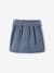 Falda estilo 'paperbag' de pana azul grisáceo+melocotón+ROSA CLARO LISO+VERDE OSCURO LISO 