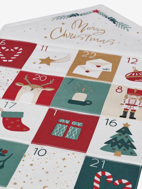 Calendario de Adviento «Merry Christmas» crudo 