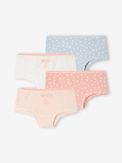 -Pack de 4 shorties «fantasía» para niña - Basics