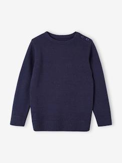 Niño-Jerséis, chaquetas de punto, sudaderas-Jersey de punto jaspeado para niño