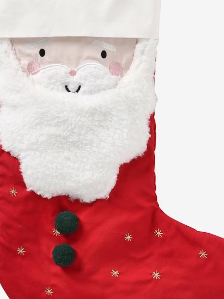 Calcetín de Navidad personalizable «Papá Noel» rojo 