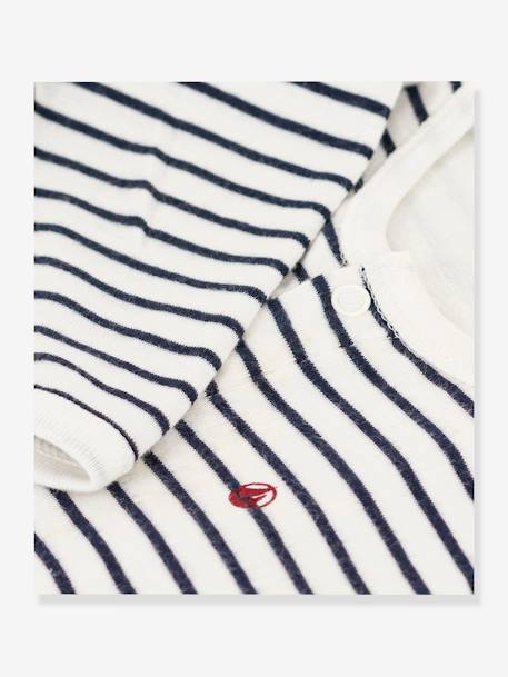 Body?pijama - PETIT BATEAU blanco estampado 