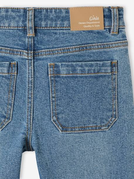 Vaqueros pirata «flare» para niña azul jeans+stone 