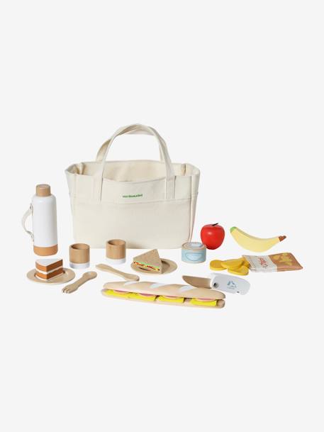 Set de madera FSC® Picnic caramelo 