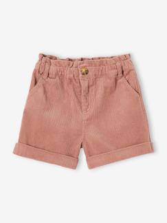 Niña-Shorts y bermudas-Short paperbag de pana, niña