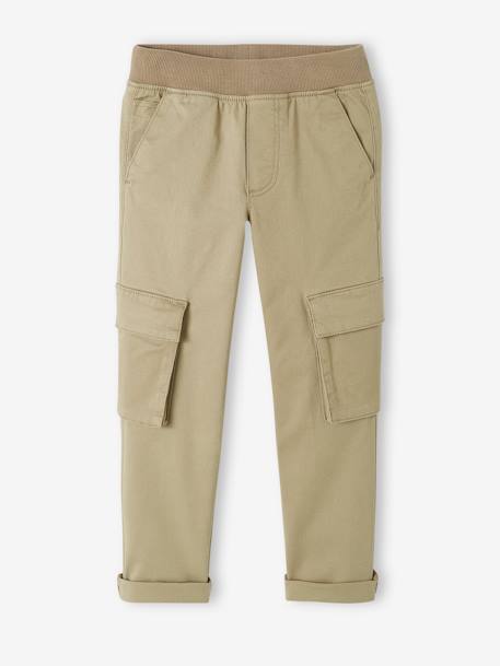 Pantalón cargo MorphologiK para niño - Talla de cadera ESTRECHA bronce+gris pizarra 