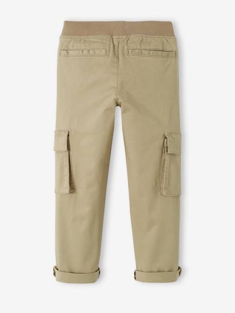 Pantalón cargo MorphologiK para niño - Talla de cadera ESTRECHA bronce+gris pizarra 