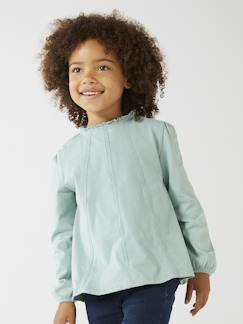 Camiseta estilo blusa con detalles de macramé para niña