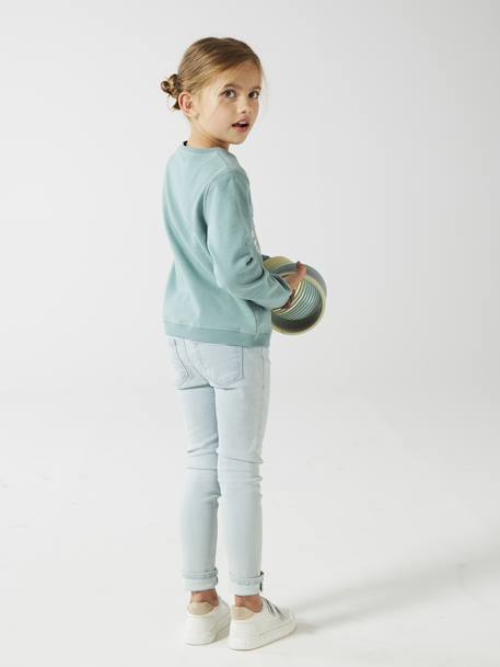 Vaqueros treggings básicos para niña azul jeans+doble stone+stone 