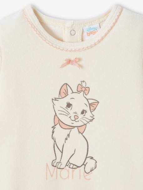 Pelele de terciopelo de Disney® Marie, de los Aristogatos para bebé niña vainilla 